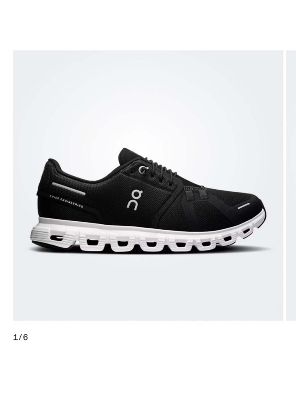 On Running Navy and Black Athletic Shoe